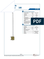 VHF Omni Dipole 118 ÷ 137 MHZ 2dbi: Electrical Specifications