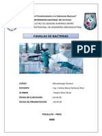 Caracterisiticas de Las Familias de Bacterias