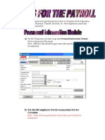 Setps For The Payroll