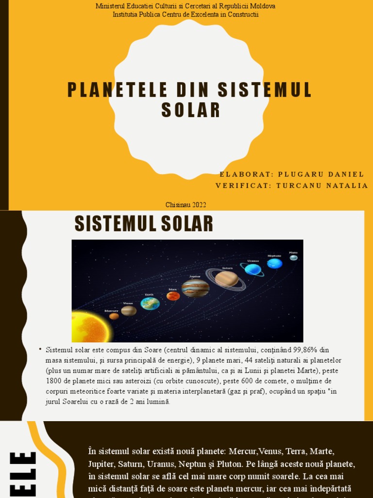 Planetele Din Sistemul Solar | PDF