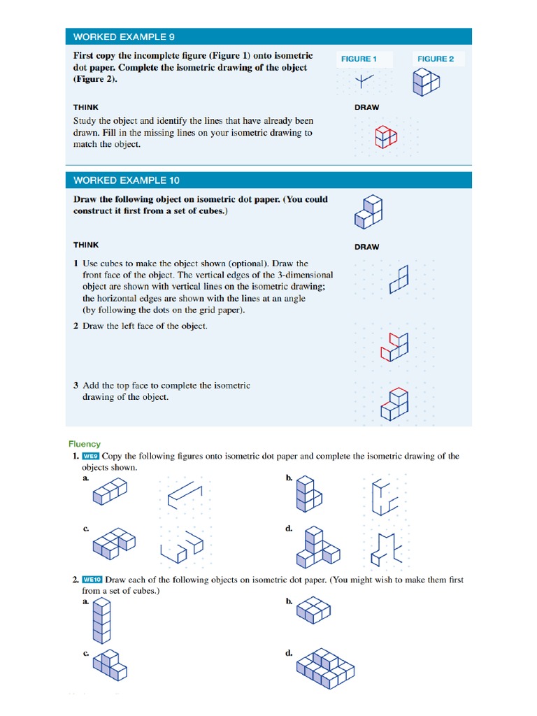 Isometric Drawing Questions | PDF