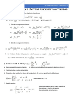 EJERCICIOS DEL TEMA 5 Límites y Continuidad