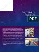 Objective of Logistics: by Keerthana V (22Bl026K)