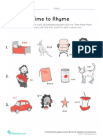 Time Rhyme Matching Rhymes 2