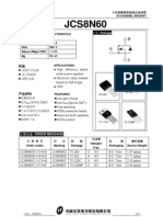 JCS8N60: 主要参数 I V Rdson（@Vgs=10V） Qg