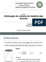 5 - Estimação Do Volume Das Ávores