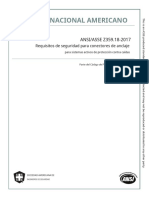 ANSI:ASSE Z359.18 Requerimientos de Seguridad para Conectores de Anclaje