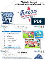 Plan de Juego Selección Nacional Masculina Mayor - JCA 2022