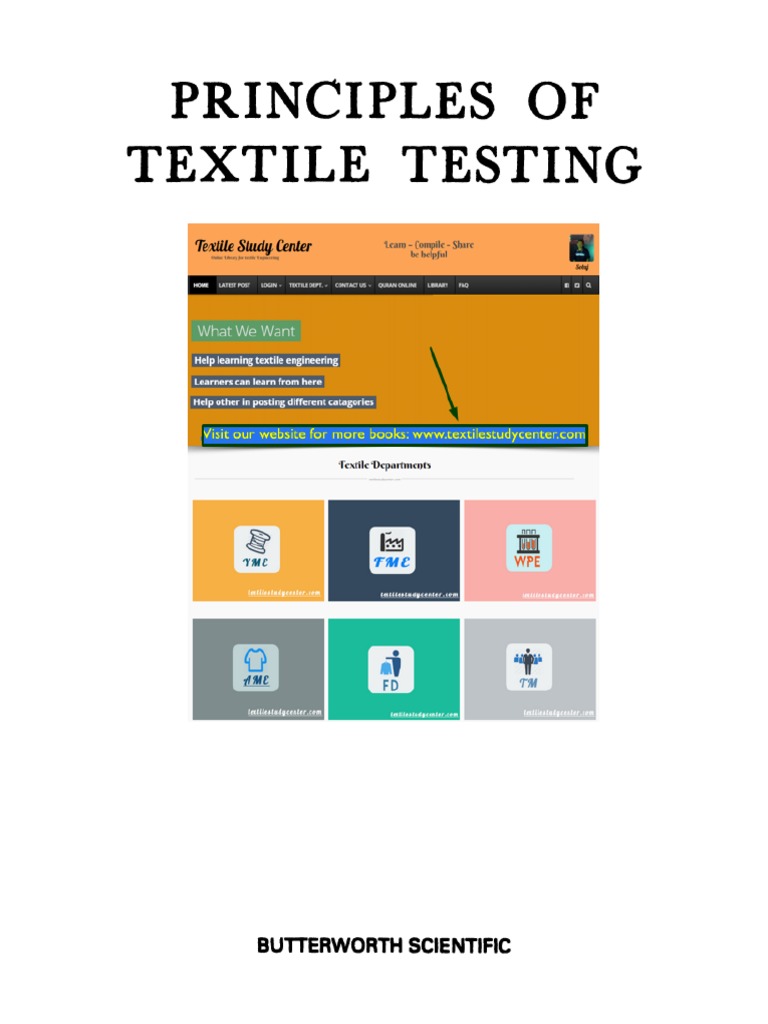 Principles of Textile Testing Guide | PDF