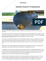 Northrop Grumman's 'OpenPod' Aimed at F-15 Requirement - Defense News - Aviation International News