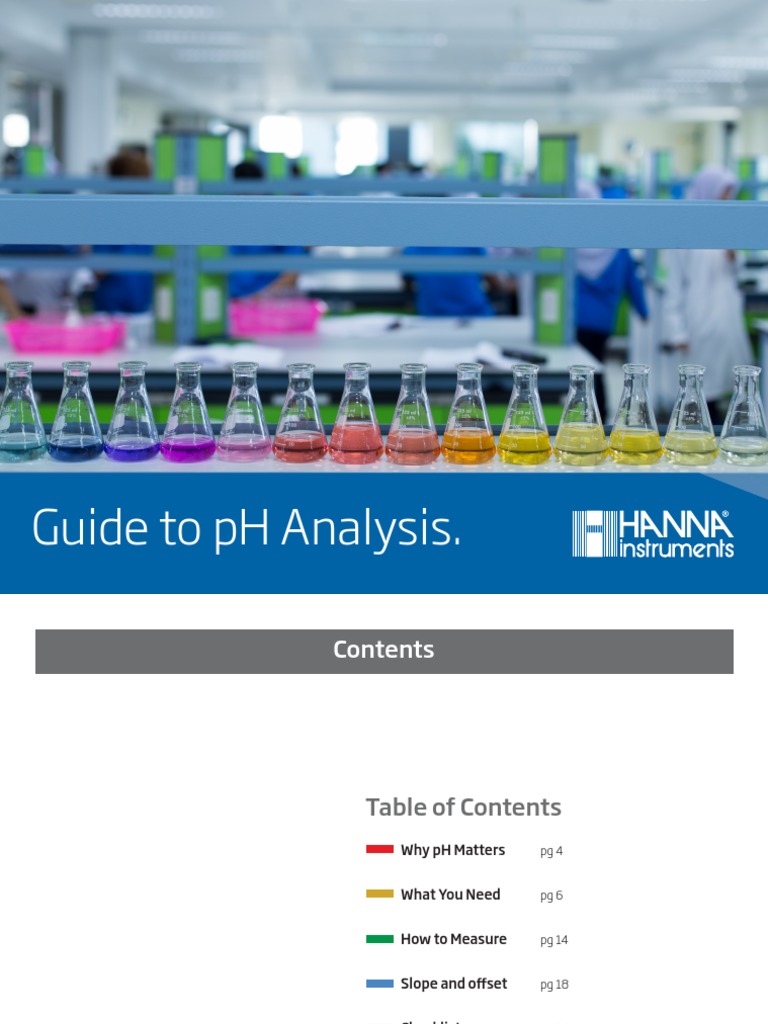 Guide To PH Analysis For Lab Ebook V2 PDF Ph Materials