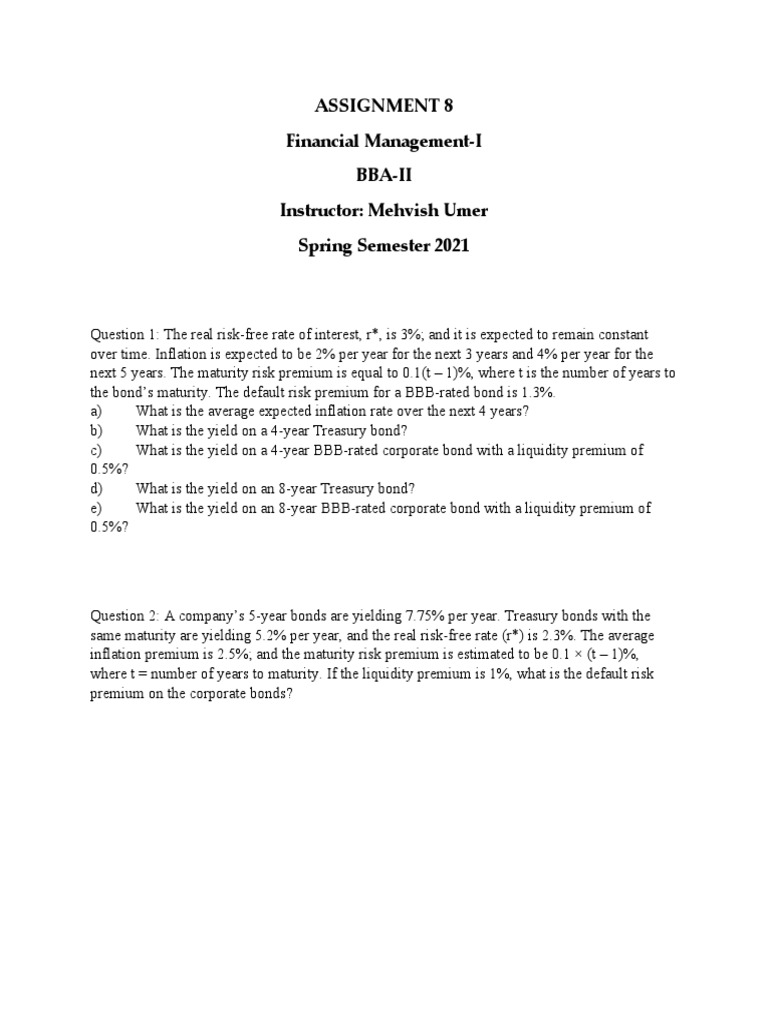 Assignment 8 | PDF