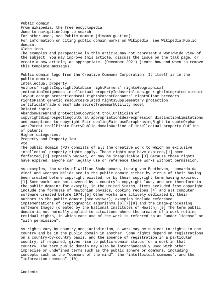 Public Domain PDF Public Domain Copyright