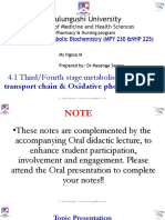 Mulungushi University ETC & Oxidative Phosphorylation