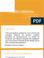 Fuero Sindical