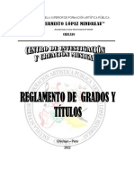 Reglamento de Grados y Titulos - 2022
