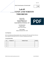 Lab 5 Thevenin - Norton Theorem
