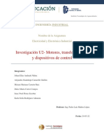 Investigación U2 - Motores, Transformadores y Dispositivos de Control