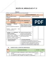 Sesión de Aprendizaje