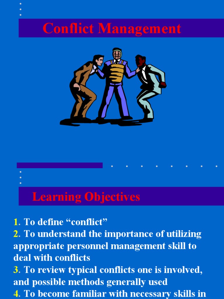 Conflict Management Skills Overview | PDF | Conflict Resolution ...