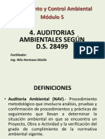 Módulo Cinco 4. Auditorias Ambientales Ds 28499