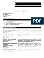 Curriculum Vitae Motorista