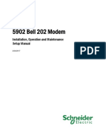 5902 Bell 202 Modem: Installation, Operation and Maintenance Setup Manual