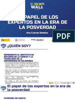 El Papel de Los Expertos en La Era de La Posverdad