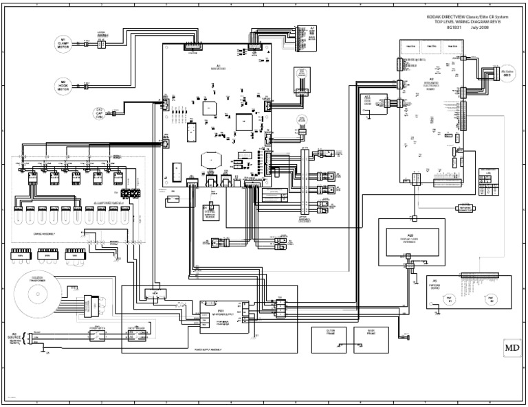 Carestream Classic CR Wiring Diagram | PDF | Electromagnetism | Electricity