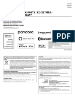 KD-X470BHS / KD-X370BTS / KD-X37MBS / KD-X270BT / KD-SX26BT