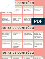 Bônus + de 100 Ideias de Conteúdo Prontas