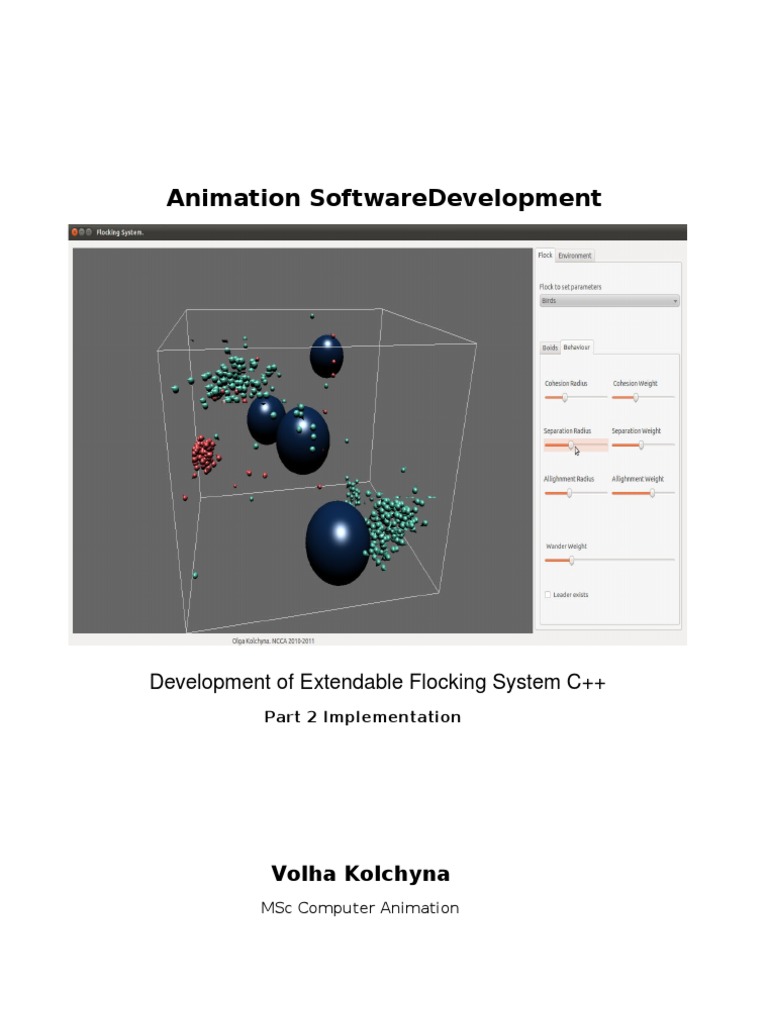 Extendable Flocking System in C++ | PDF