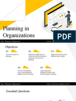 Planning in Organization