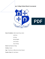 St. Stanislaus College Canteen Services Survey