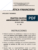 Matemática financiera: Amortización y depreciación