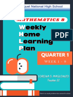 Weekly Home Learning Plan