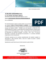 Carta de Aceptacion