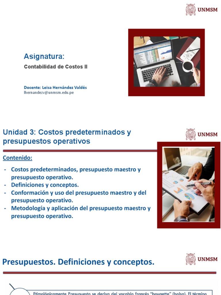 Costos y Presupuestos en Contabilidad | PDF | Presupuesto | Planificación