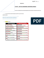 Flipped Activity 8a - Grammar - Reported Speech - Survey - Last