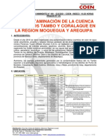 Reporte de Peligro Inminente #169 12ago2021 Por Contaminación de La Cuenca de Los Ríos Tambo y Coralaque en La Región Moquegua y Arequipa 31