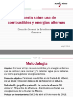 Encuesta Sobre Uso de Combustibles y Energi As Alternas