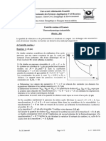 Exam Thermodynamique Industrielle