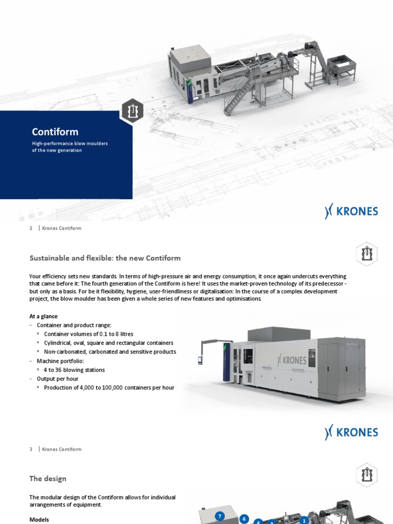 Krones Contiform Blow Molding Overview | PDF | Artificial Intelligence ...