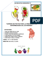 Garnish de frutas para prevenir enfermedades renales