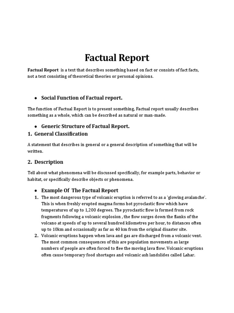 Factual Report 1 | PDF
