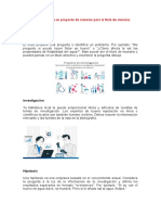 La Estructura de Un Proyecto de Ciencias para La Feria de Ciencias