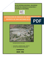 Estimacion de Riesgos Del Area Urbana de San Antonio de Antaparco