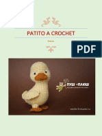 Patito A Crochet: Patrón