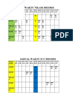 Jadual Waktu Nilam 2022