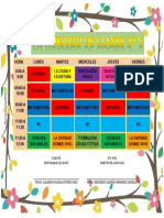 Horario Tercer Grado